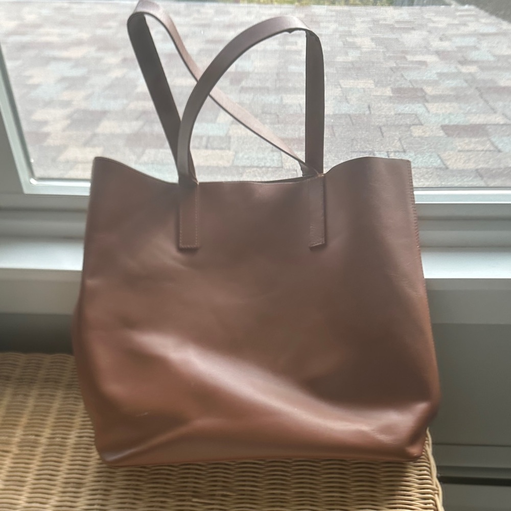 Everlane Brown Leather Tote Bag